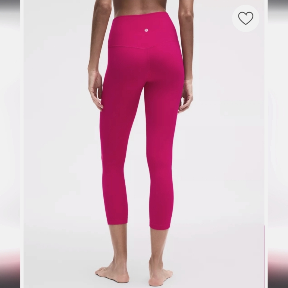 Lululemon Align Pink High-Rise Cropped Leggings 12 - Picture 2 of 5